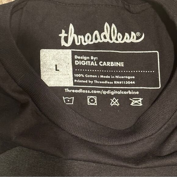 Black Graphic Short Sleeve T-Shirt with Smiley Face & Astronaut New without Tags - Picture 5 of 5